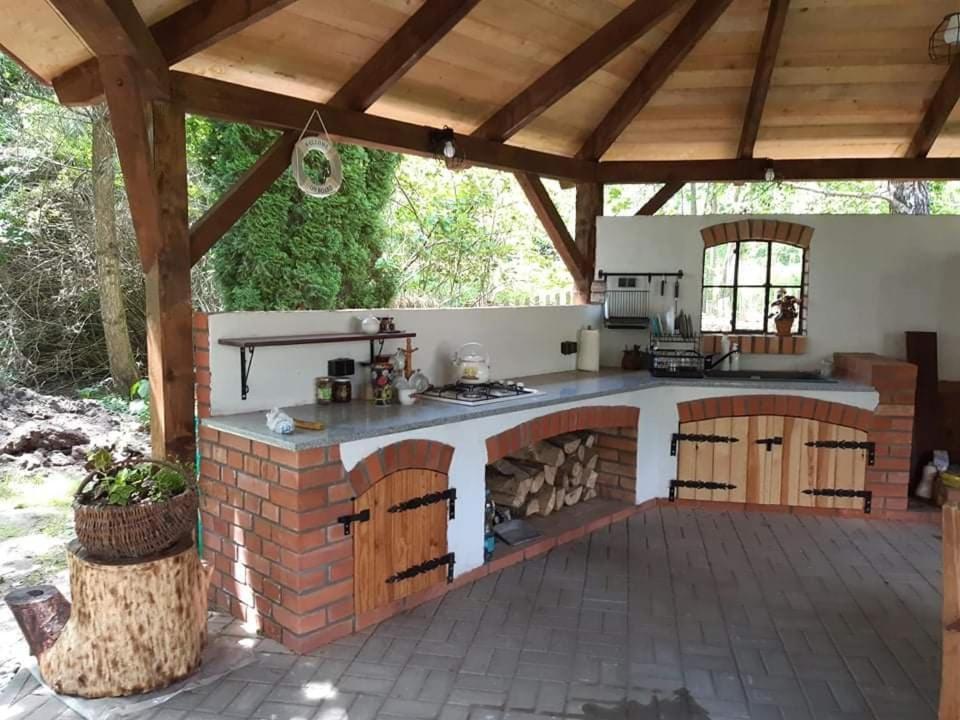 Villa Dziki Brzeg Jezioraka Zalewo  Exterior foto
